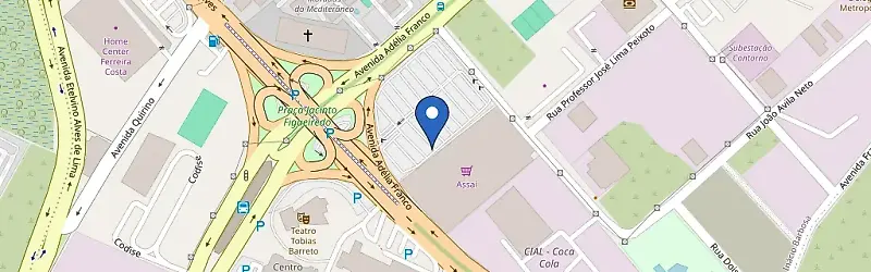 Mapa da estação Assaí Atacadista