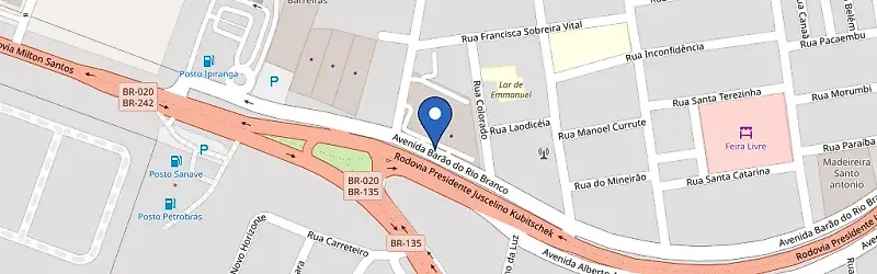 Mapa da estação Ford Buriti