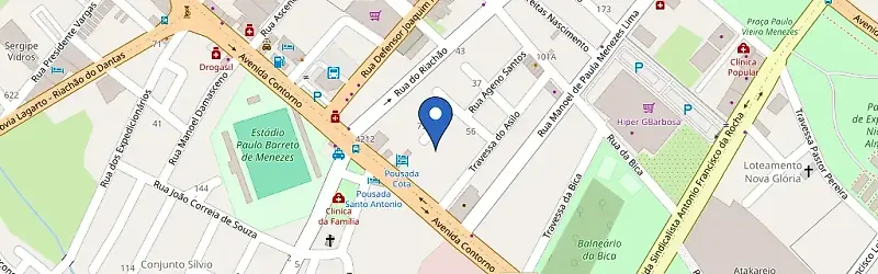 Mapa da estação Astecom Etiquetas & Balanças