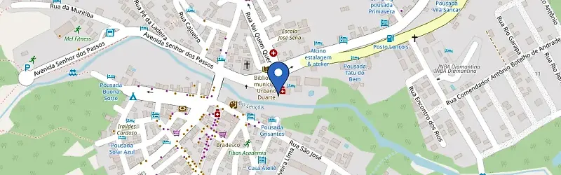 Mapa da estação Porsche - Hotel Canto Das Águas