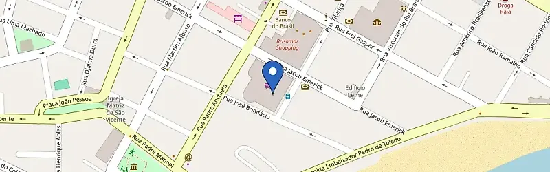 Mapa da estação Brisamar Shopping