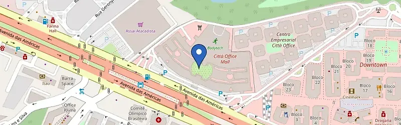 Mapa da estação Cittá América