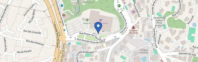 Mapa da estação Assaí Vasco Da Gama
