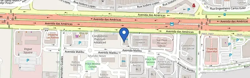 Mapa da estação Condomínio Barra First