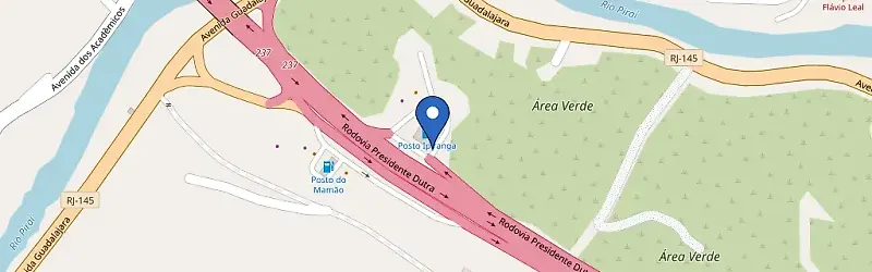 Mapa da estação Piraí - Edp - Ipiranga Posto Nacional