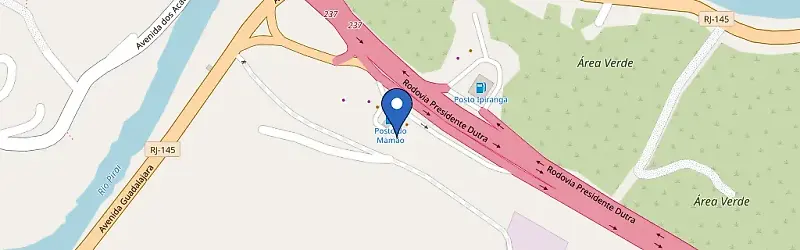 Mapa da estação Piraí - Sentido RJ, Mamão Restaurante