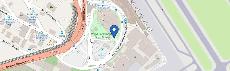 Mapa da estação Zletric Aero Congonhas Estapar Rotativo