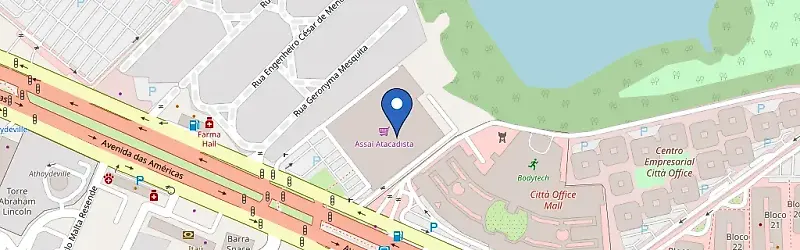 Mapa da estação Assai Atacadista Barra Da Tijuca