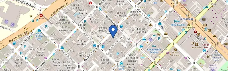 Mapa da estação Housi Bela Cintra