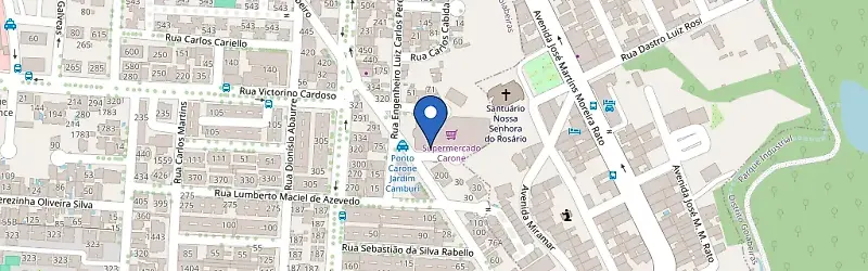 Mapa da estação Parceria BMW e Carone Jardim Camburi