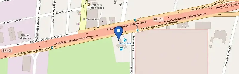Mapa da estação Duducar Veículos