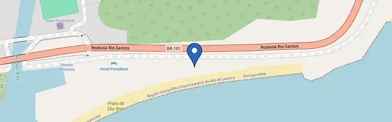 Mapa da estação Porsche - Estacionamento Portobello Resorts