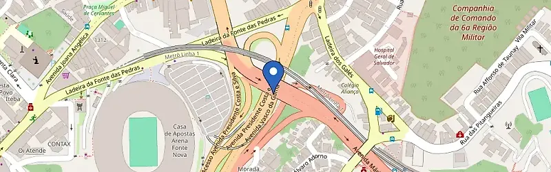 Mapa da estação AM Luz E Som