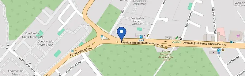 Mapa da estação Av José Bento Ribeiro Dantas