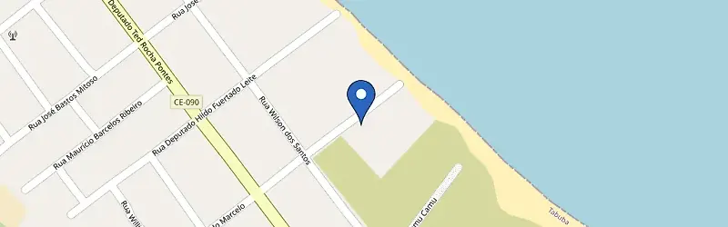 Mapa da estação Br Super Carga - Maori Beach - Caucaia