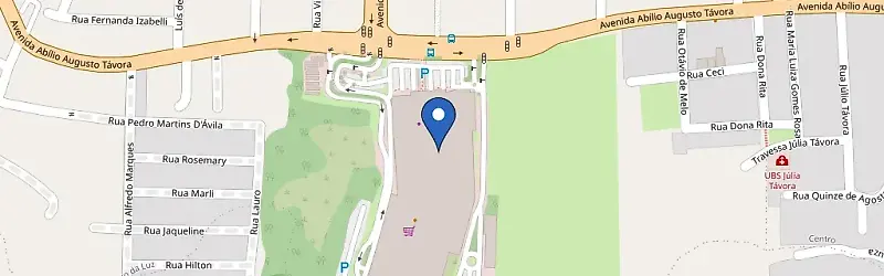 Mapa da estação Shopping Nova Iguaçu