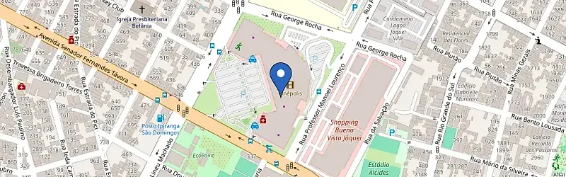 Mapa da estação Volvo - North Shopping Joquei
