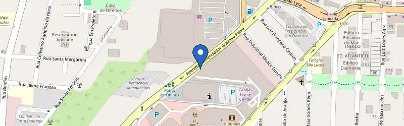 Mapa da estação BR Carajas Mangabeiras Maceió