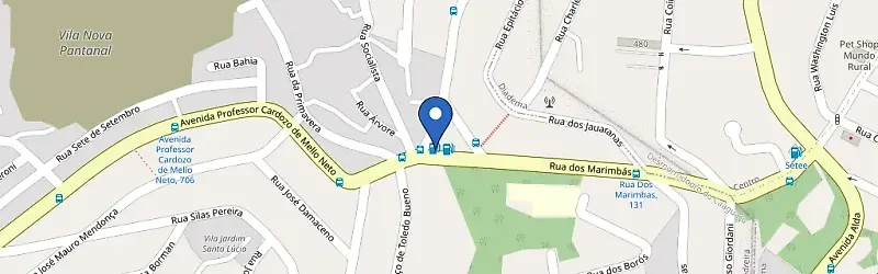 Mapa da estação Chou Gas Auto Posto
