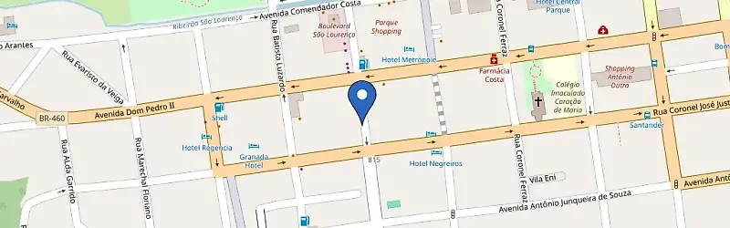 Mapa da estação Panificadora San Remo Estacionamento