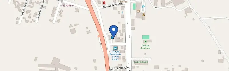 Mapa da estação Posto Das Flores