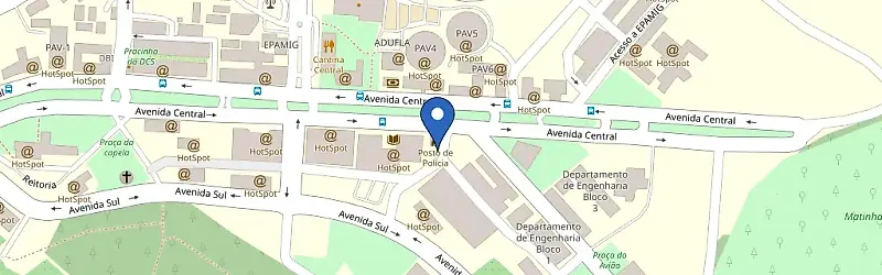 Mapa da estação Universidade Federal De Lavras