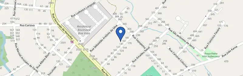 Mapa da estação Rua Izidoro Wosch, 161