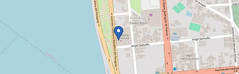 Mapa da estação Shopping Costanera