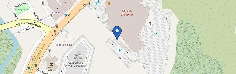 Mapa da estação São Luís Shopping