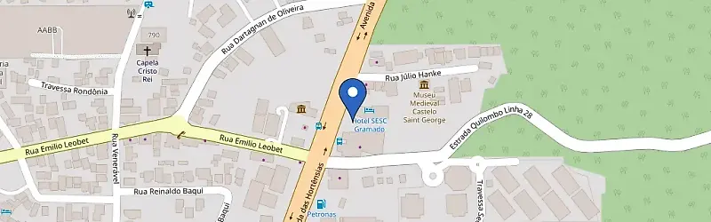 Mapa da estação SESC Gramado