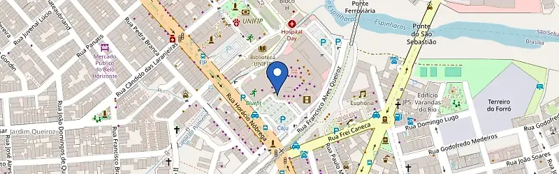 Mapa da estação Patos Shopping