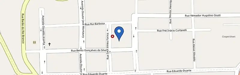 Mapa da estação Hospital Comunitário São Peregrino Laziozzi