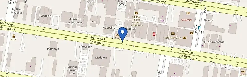 Mapa da estação Isofen - Sia Trecho 3