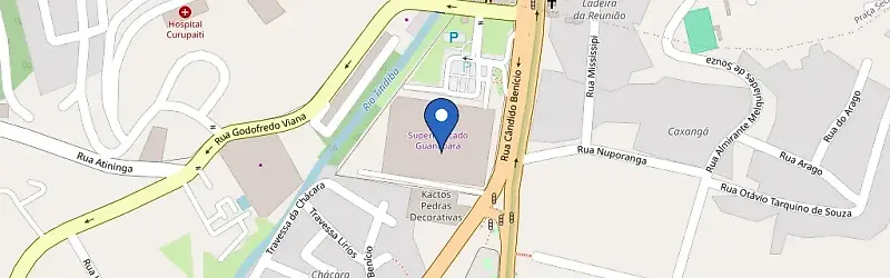Mapa da estação Guanabara Tanque
