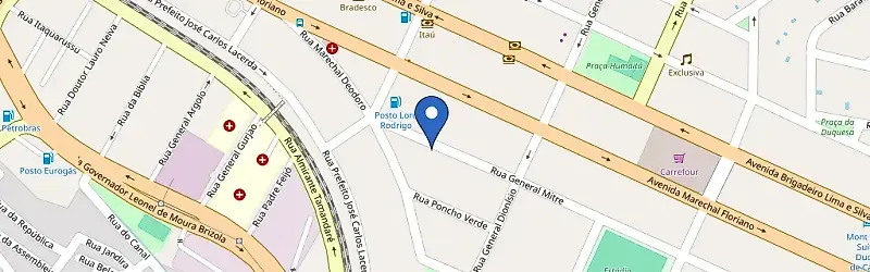 Mapa da estação Posto Lord Rodrigo
