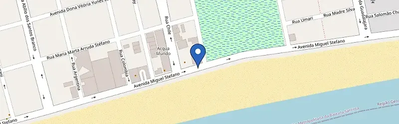 Mapa da estação HS Recharge - Jeronimo Guaruja