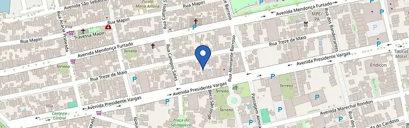 Mapa da estação Tiago Ferreira