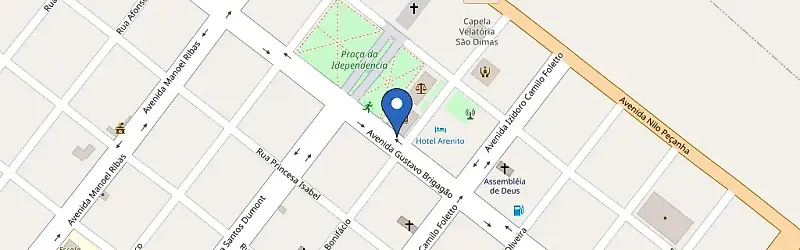Mapa da estação Praça Matriz