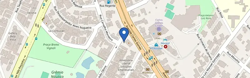 Mapa da estação Marquês Empório Parilla