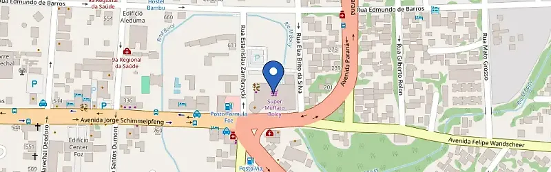 Mapa da estação Super Muffato Boicy