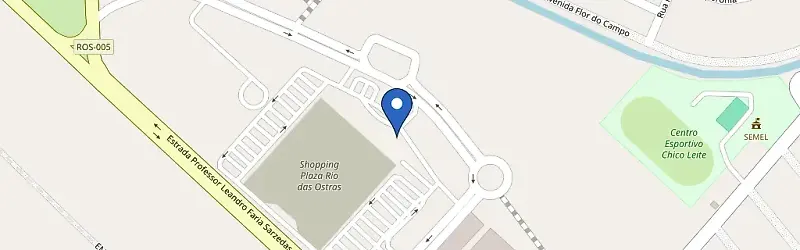 Mapa da estação Shopping Plaza (SHOPSOLAR)