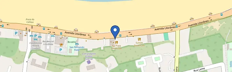 Mapa da estação Dr Energia Br Praia Villa Food