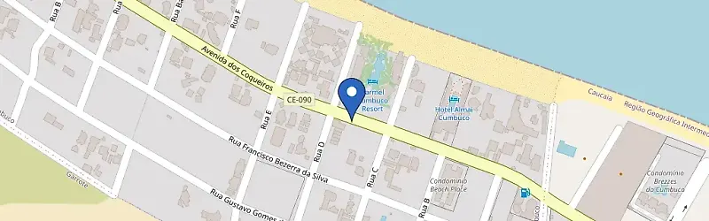 Mapa da estação Carmel Cumbuco Resort