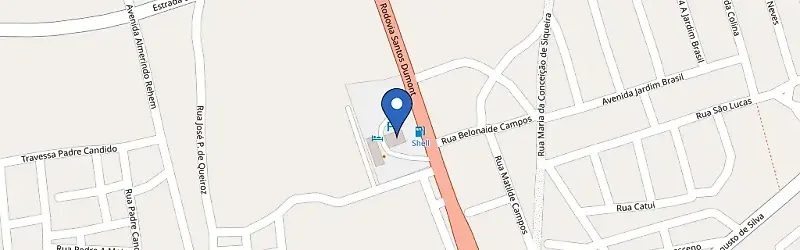 Mapa da estação Volvo - Posto Ralene