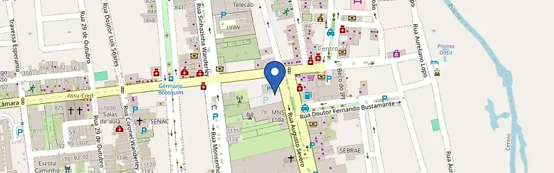 Mapa da estação Hotel São Geraldo