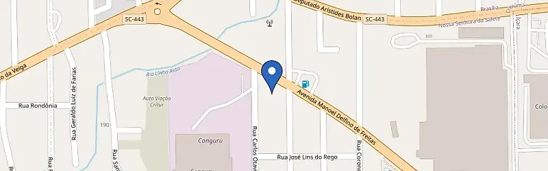 Mapa da estação Master Clean - Detalhamento Automotivo