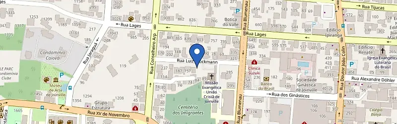 Mapa da estação Joy Energy Joinville