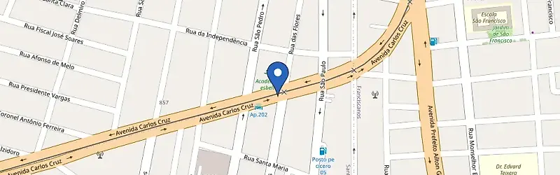 Mapa da estação Cariri Charge