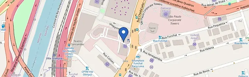 Mapa da estação Condomínio Millennium