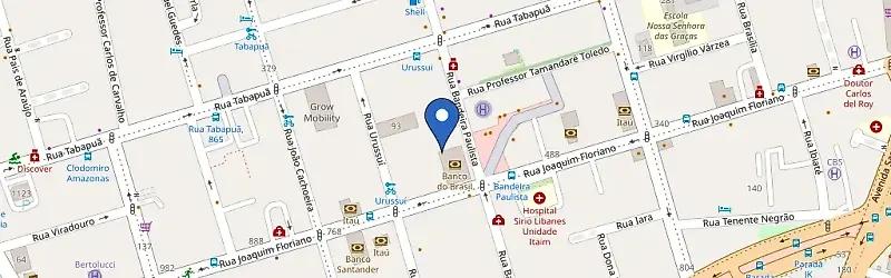 Mapa da estação Bandeira Tower